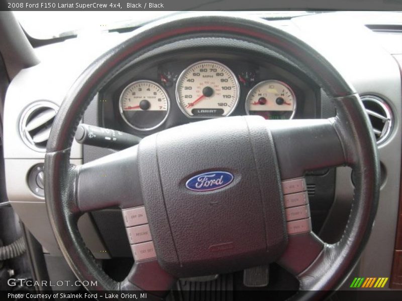 Black / Black 2008 Ford F150 Lariat SuperCrew 4x4
