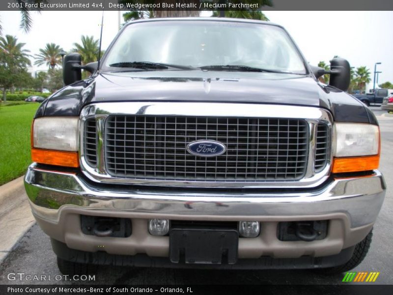 Deep Wedgewood Blue Metallic / Medium Parchment 2001 Ford Excursion Limited 4x4