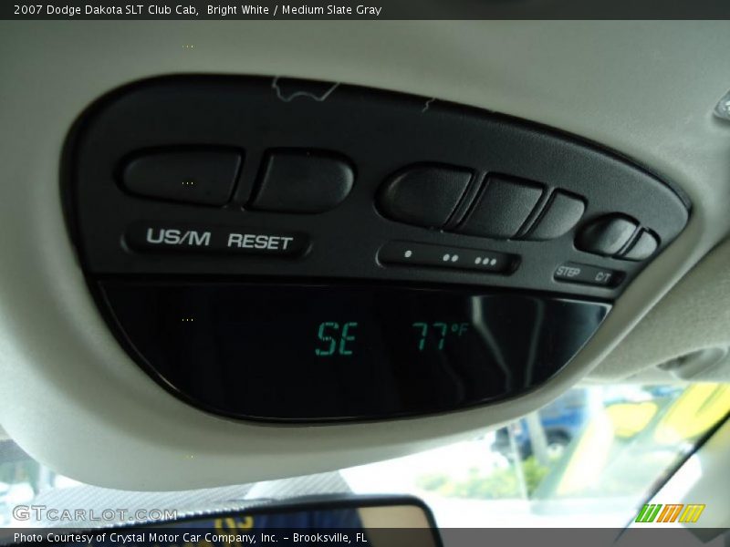 Bright White / Medium Slate Gray 2007 Dodge Dakota SLT Club Cab