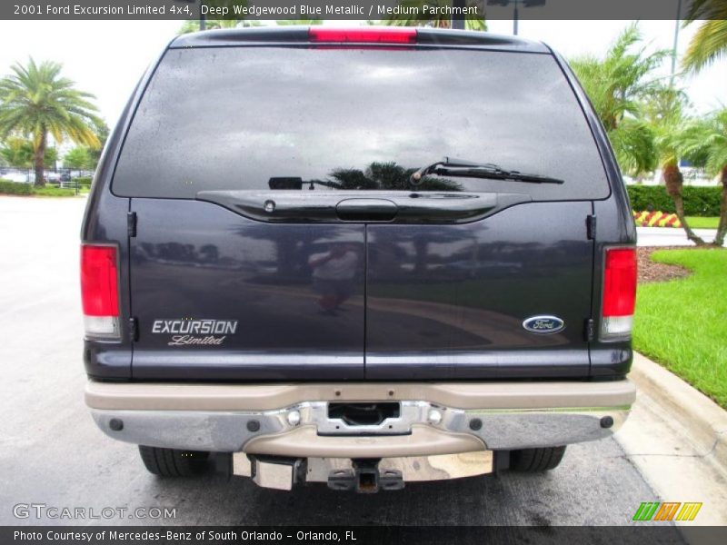Deep Wedgewood Blue Metallic / Medium Parchment 2001 Ford Excursion Limited 4x4