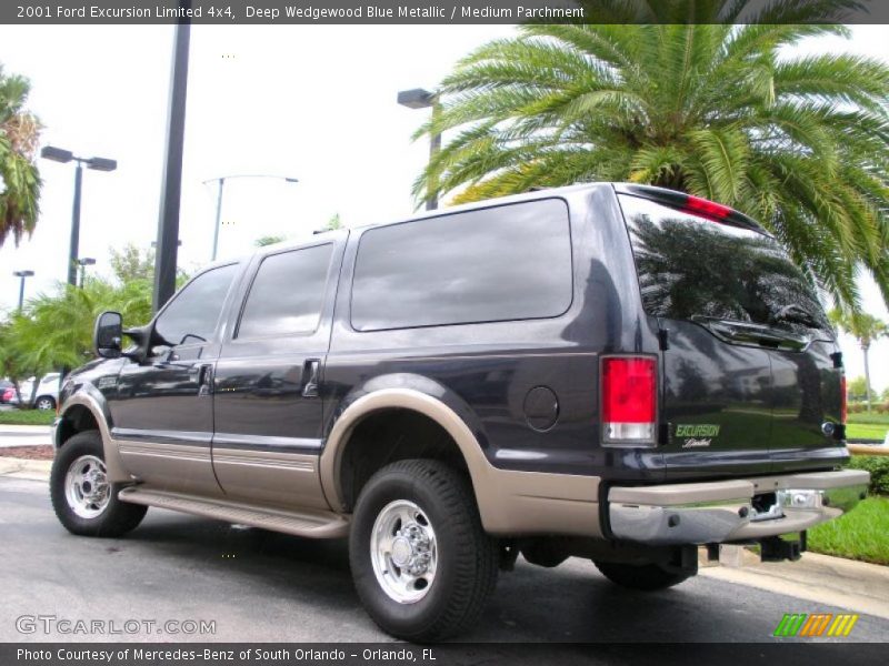 Deep Wedgewood Blue Metallic / Medium Parchment 2001 Ford Excursion Limited 4x4