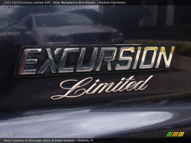 Deep Wedgewood Blue Metallic / Medium Parchment 2001 Ford Excursion Limited 4x4