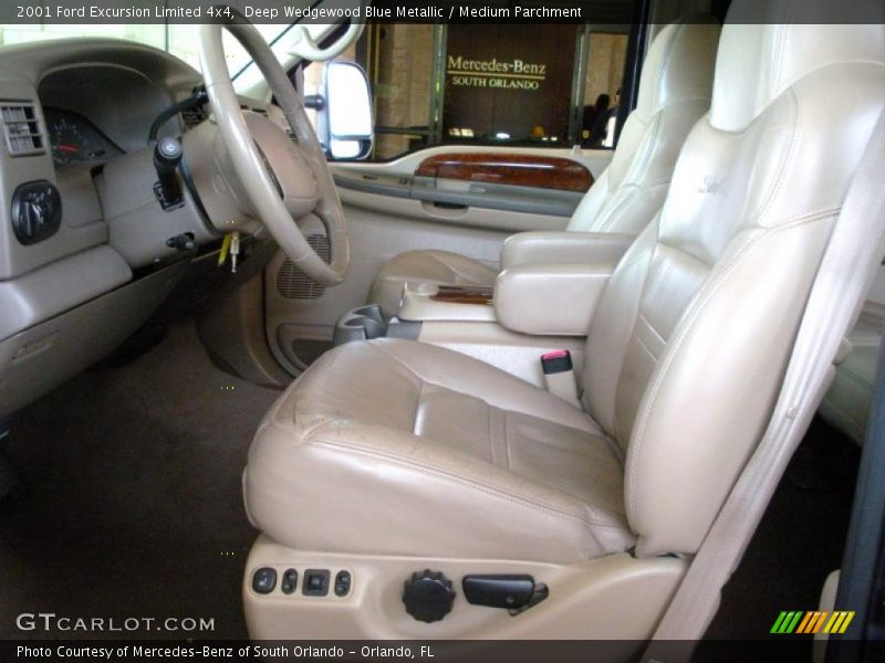 Deep Wedgewood Blue Metallic / Medium Parchment 2001 Ford Excursion Limited 4x4