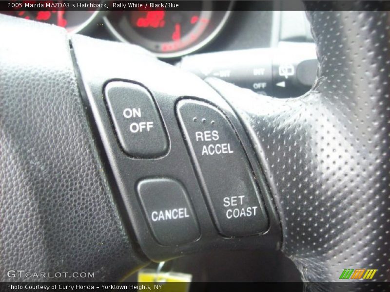 Rally White / Black/Blue 2005 Mazda MAZDA3 s Hatchback