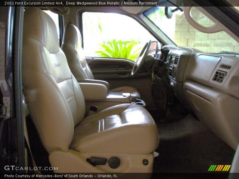Deep Wedgewood Blue Metallic / Medium Parchment 2001 Ford Excursion Limited 4x4