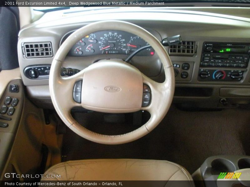 Deep Wedgewood Blue Metallic / Medium Parchment 2001 Ford Excursion Limited 4x4