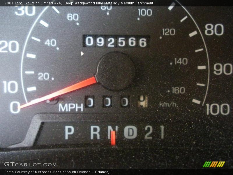 Deep Wedgewood Blue Metallic / Medium Parchment 2001 Ford Excursion Limited 4x4