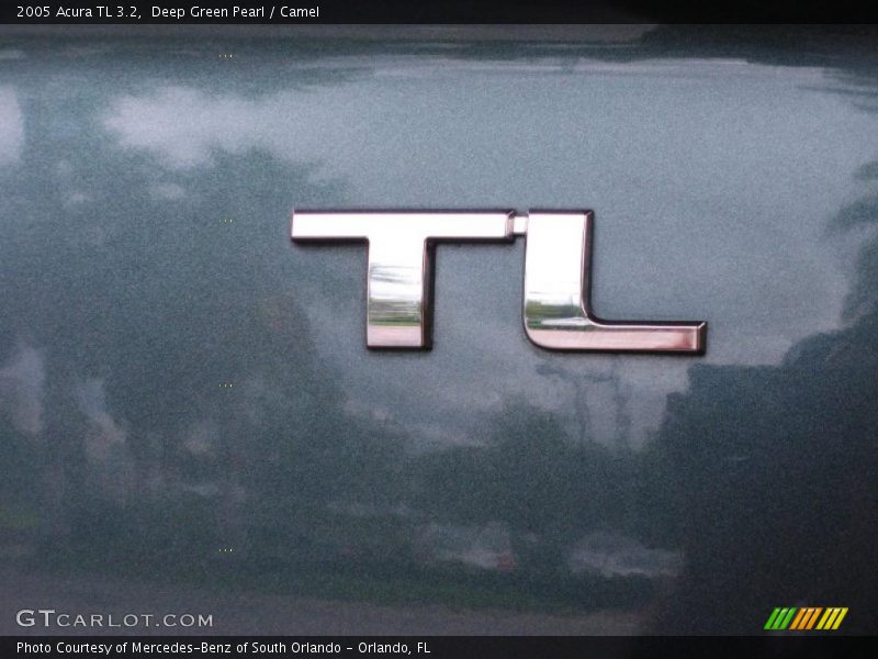 Deep Green Pearl / Camel 2005 Acura TL 3.2