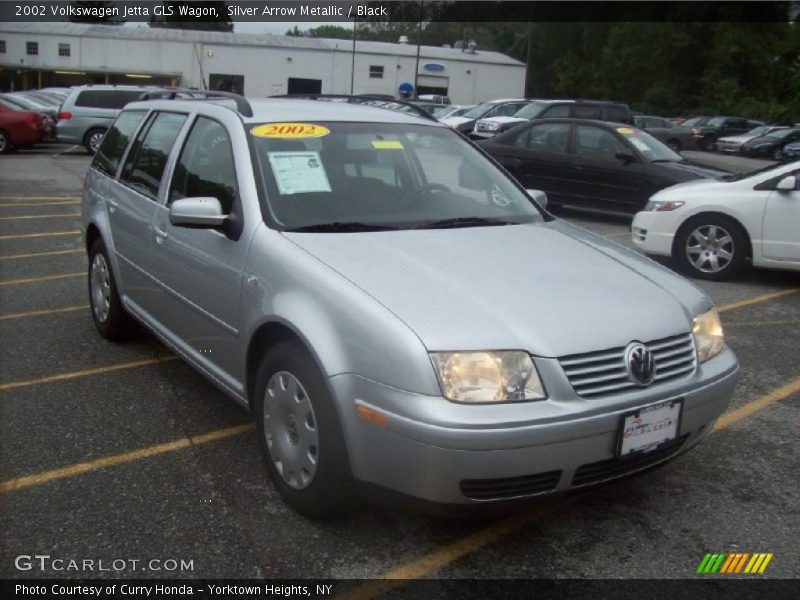 Silver Arrow Metallic / Black 2002 Volkswagen Jetta GLS Wagon