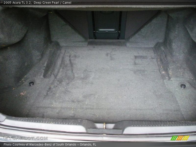 Deep Green Pearl / Camel 2005 Acura TL 3.2