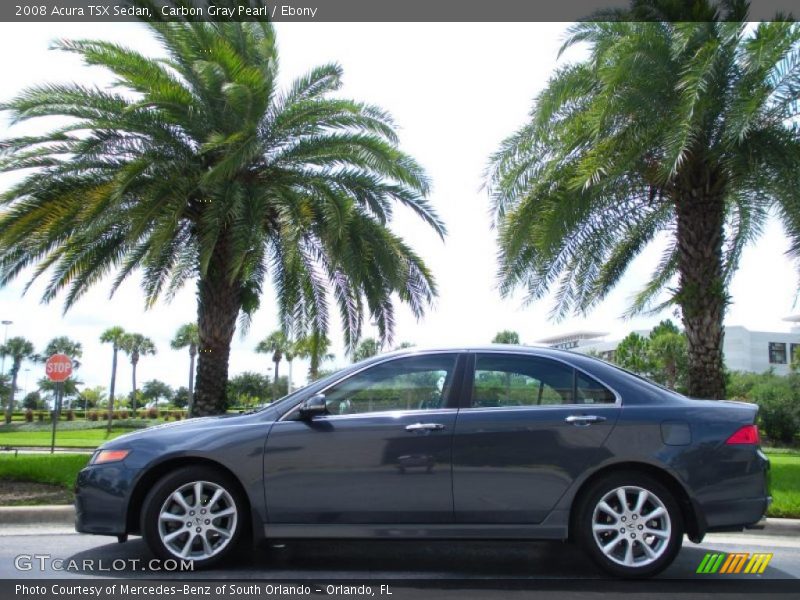 Carbon Gray Pearl / Ebony 2008 Acura TSX Sedan