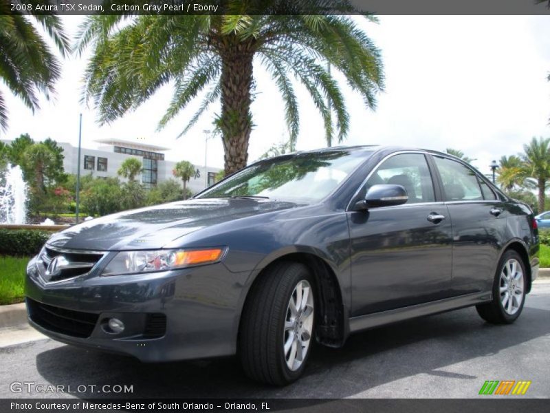 Carbon Gray Pearl / Ebony 2008 Acura TSX Sedan