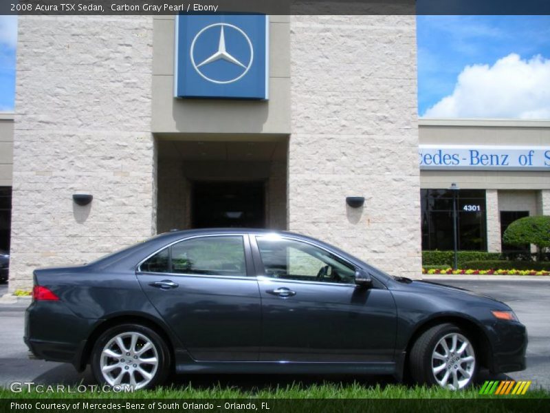 Carbon Gray Pearl / Ebony 2008 Acura TSX Sedan