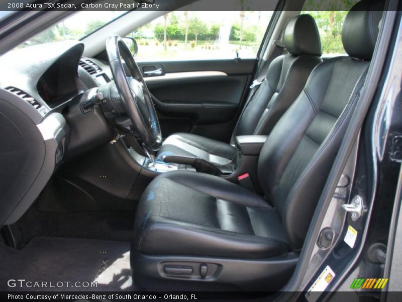 Carbon Gray Pearl / Ebony 2008 Acura TSX Sedan