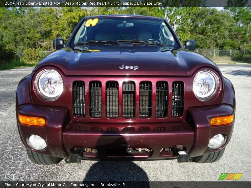 Deep Molten Red Pearl / Light Taupe/Dark Slate Gray 2004 Jeep Liberty Limited 4x4