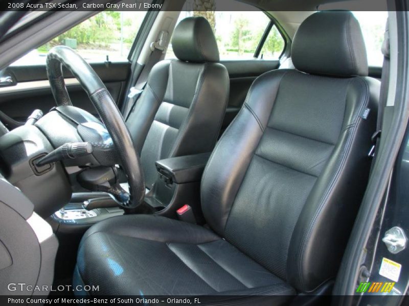 Carbon Gray Pearl / Ebony 2008 Acura TSX Sedan