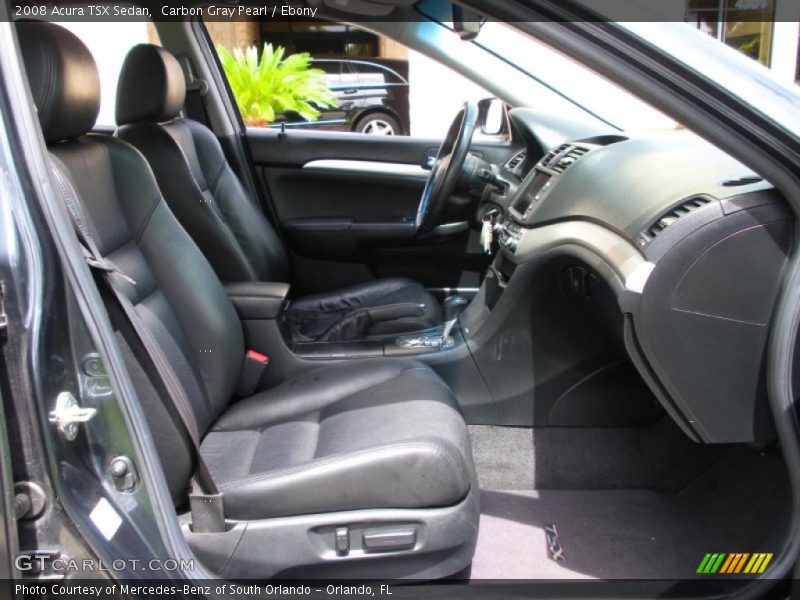 Carbon Gray Pearl / Ebony 2008 Acura TSX Sedan