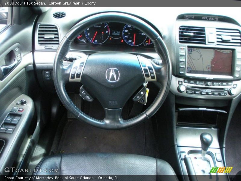 Carbon Gray Pearl / Ebony 2008 Acura TSX Sedan