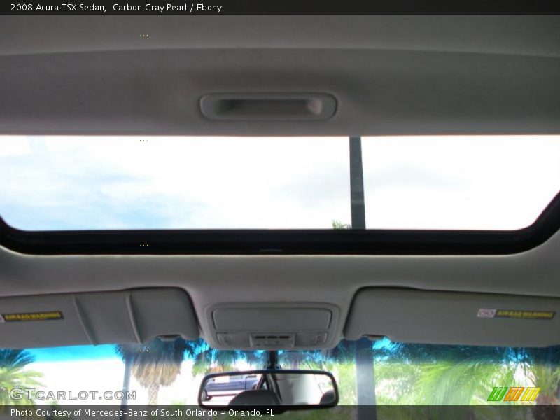 Carbon Gray Pearl / Ebony 2008 Acura TSX Sedan