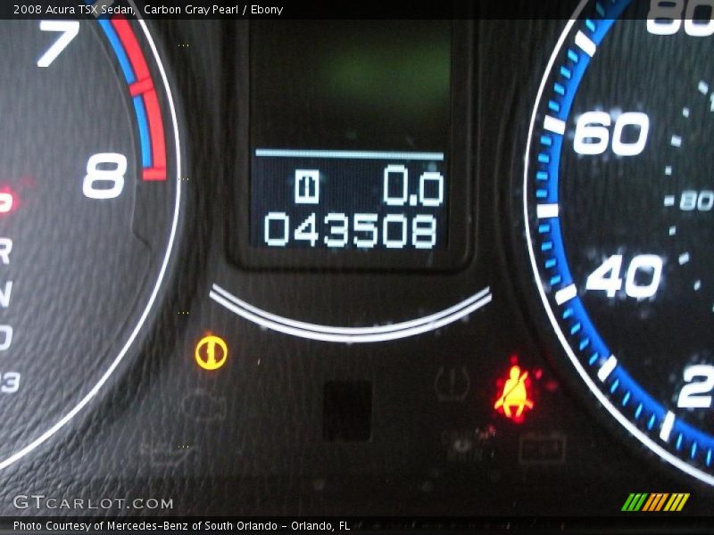 Carbon Gray Pearl / Ebony 2008 Acura TSX Sedan
