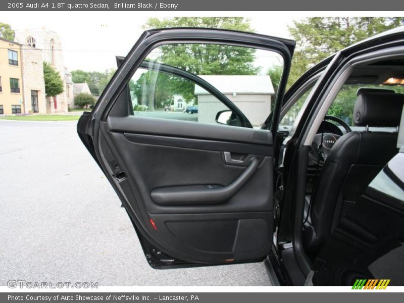 Brilliant Black / Ebony 2005 Audi A4 1.8T quattro Sedan