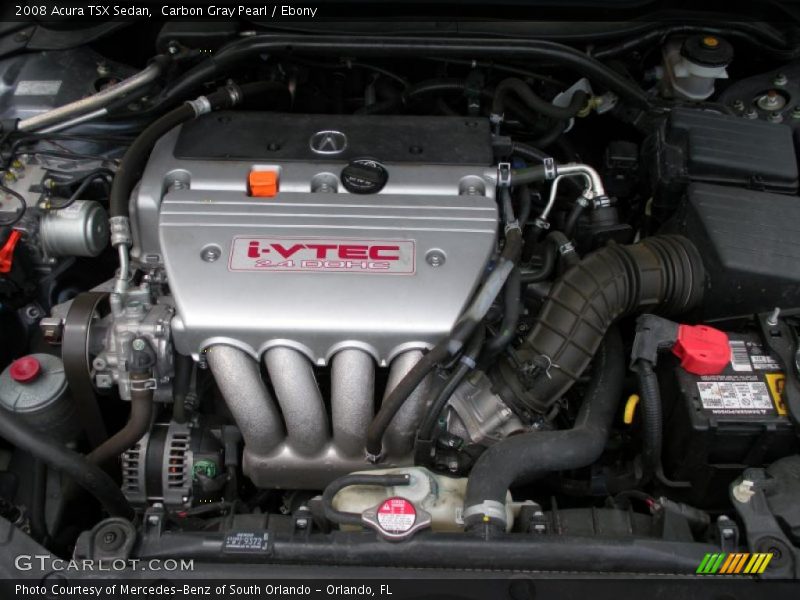 Carbon Gray Pearl / Ebony 2008 Acura TSX Sedan