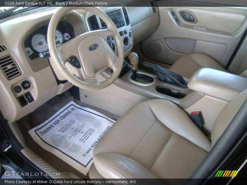 Black / Medium/Dark Pebble 2006 Ford Escape XLT V6