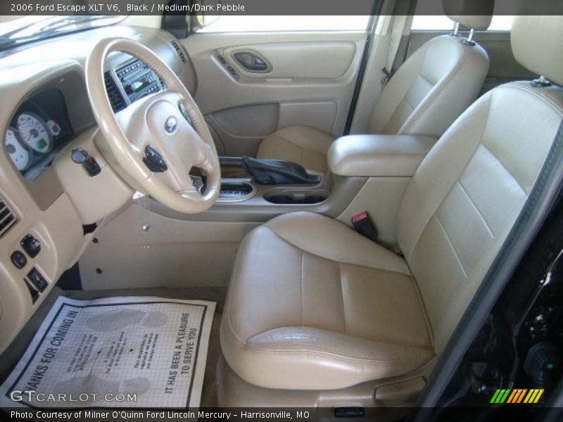 Black / Medium/Dark Pebble 2006 Ford Escape XLT V6