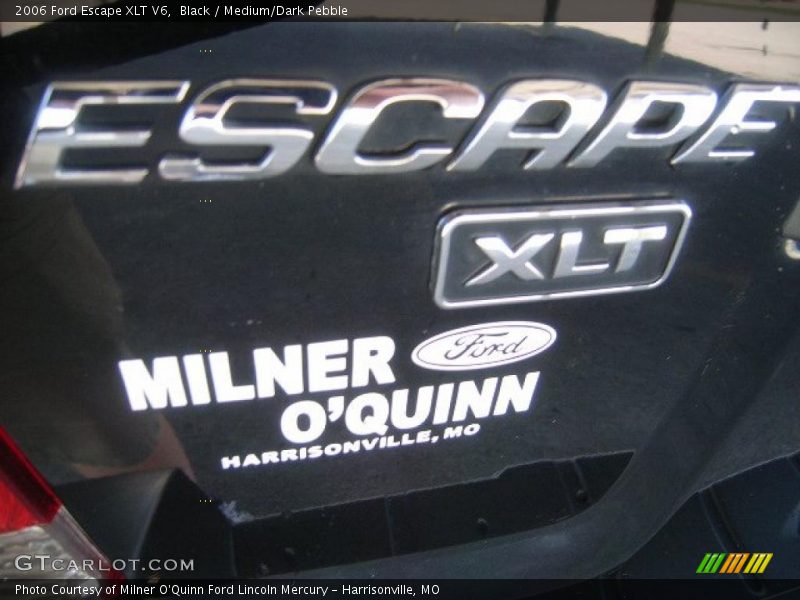 Black / Medium/Dark Pebble 2006 Ford Escape XLT V6