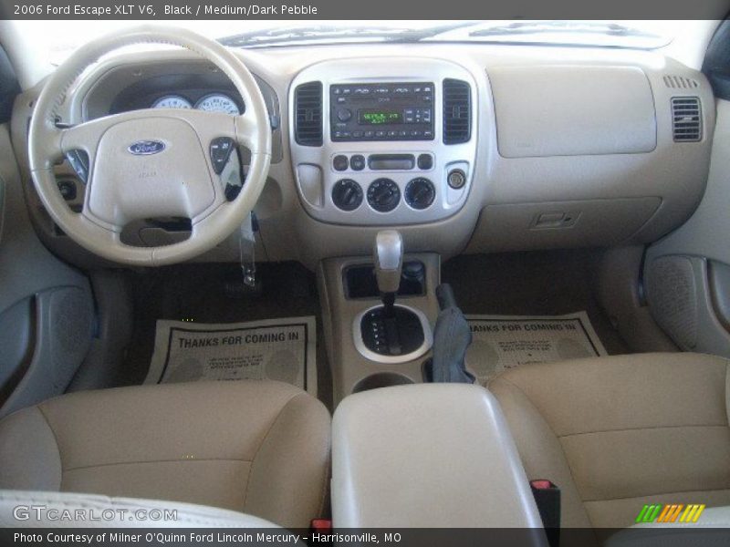 Black / Medium/Dark Pebble 2006 Ford Escape XLT V6