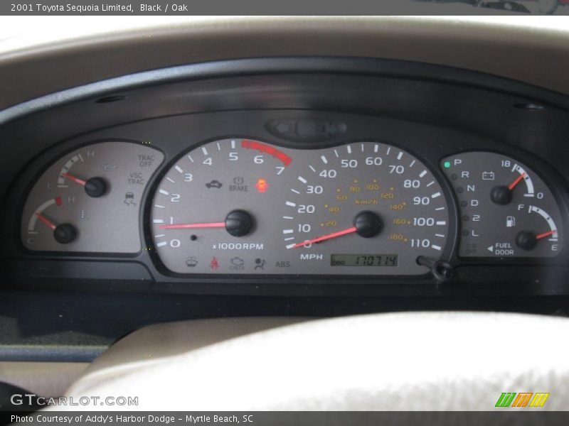 Black / Oak 2001 Toyota Sequoia Limited