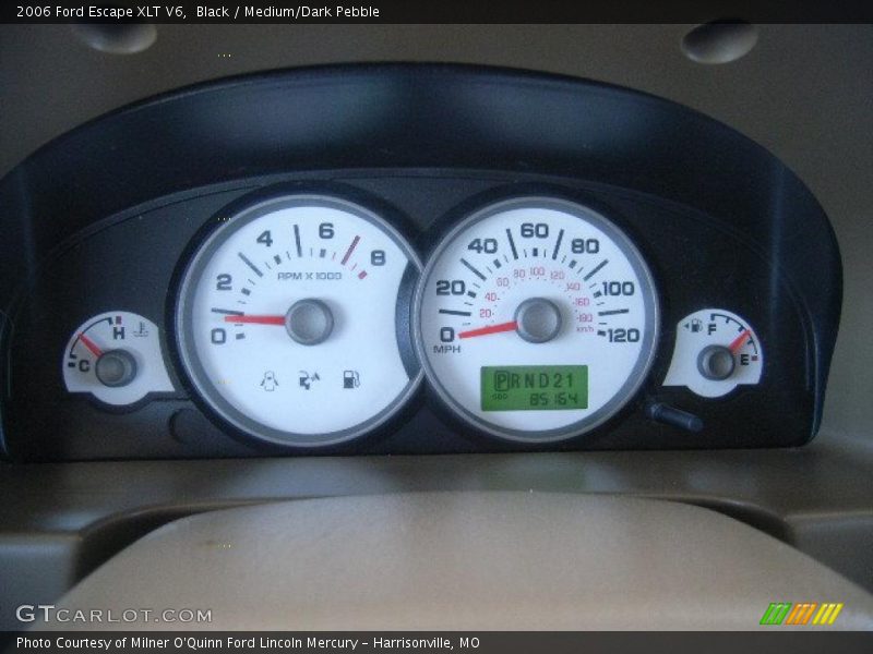 Black / Medium/Dark Pebble 2006 Ford Escape XLT V6