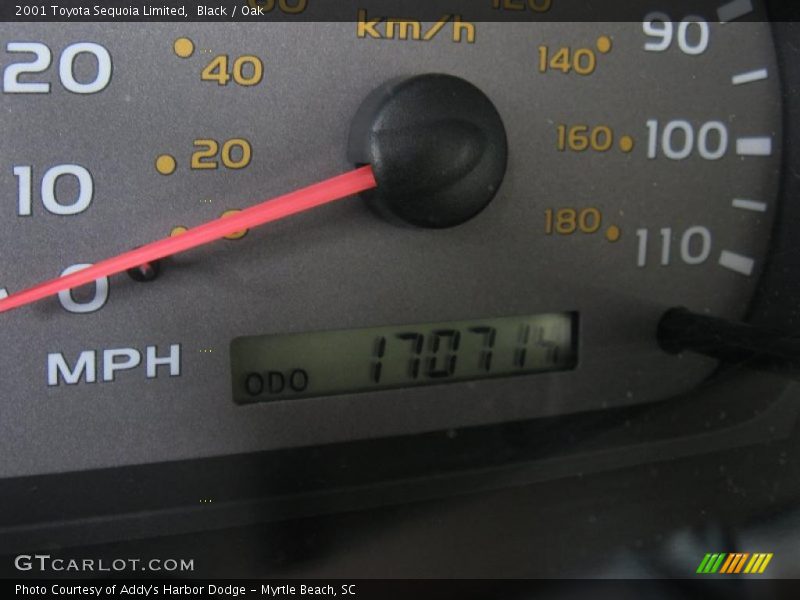 Black / Oak 2001 Toyota Sequoia Limited