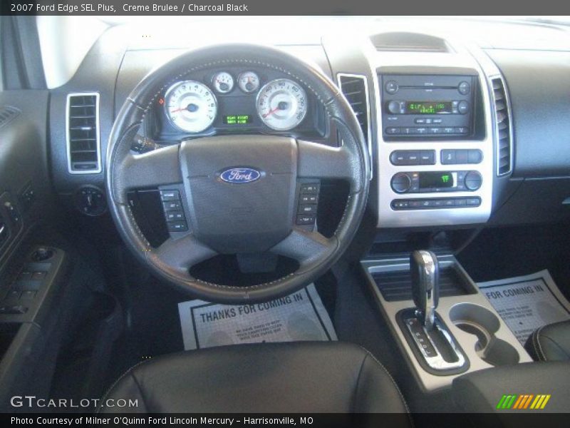 Creme Brulee / Charcoal Black 2007 Ford Edge SEL Plus
