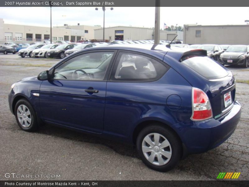 Dark Sapphire Blue / Black 2007 Hyundai Accent GS Coupe