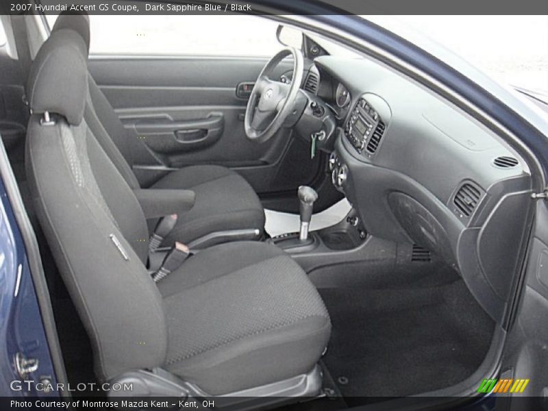 Dark Sapphire Blue / Black 2007 Hyundai Accent GS Coupe