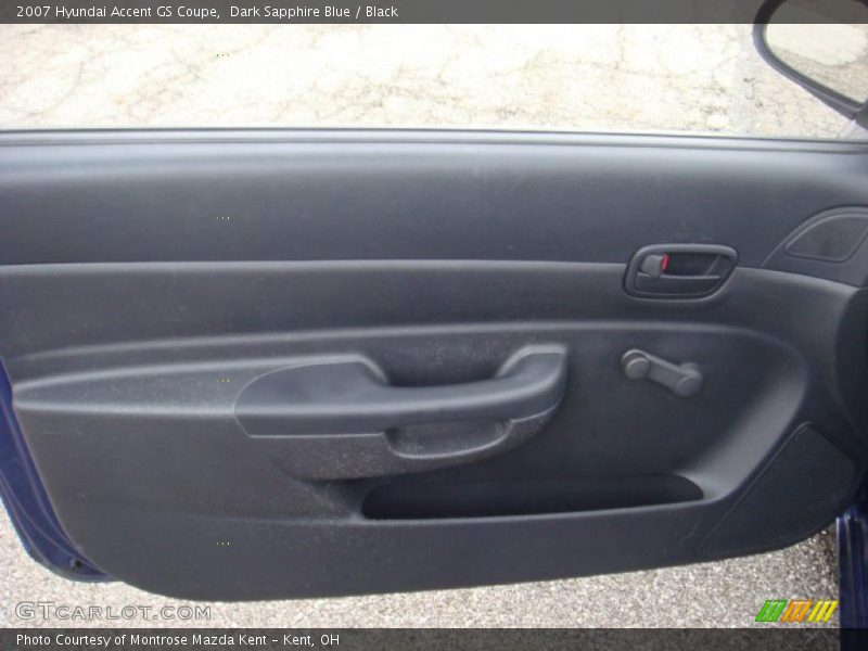 Dark Sapphire Blue / Black 2007 Hyundai Accent GS Coupe