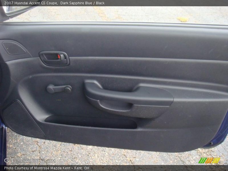 Dark Sapphire Blue / Black 2007 Hyundai Accent GS Coupe