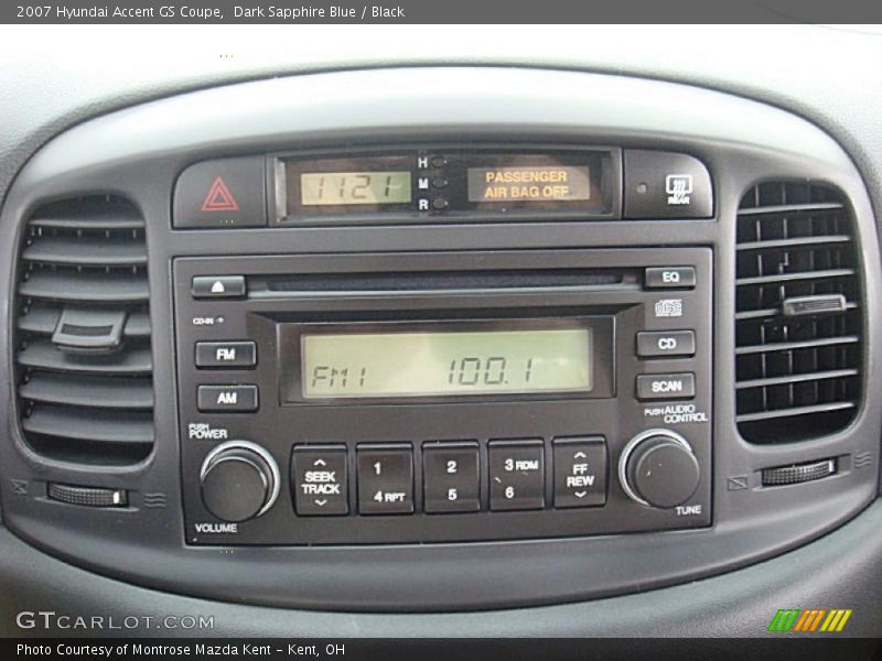 Dark Sapphire Blue / Black 2007 Hyundai Accent GS Coupe