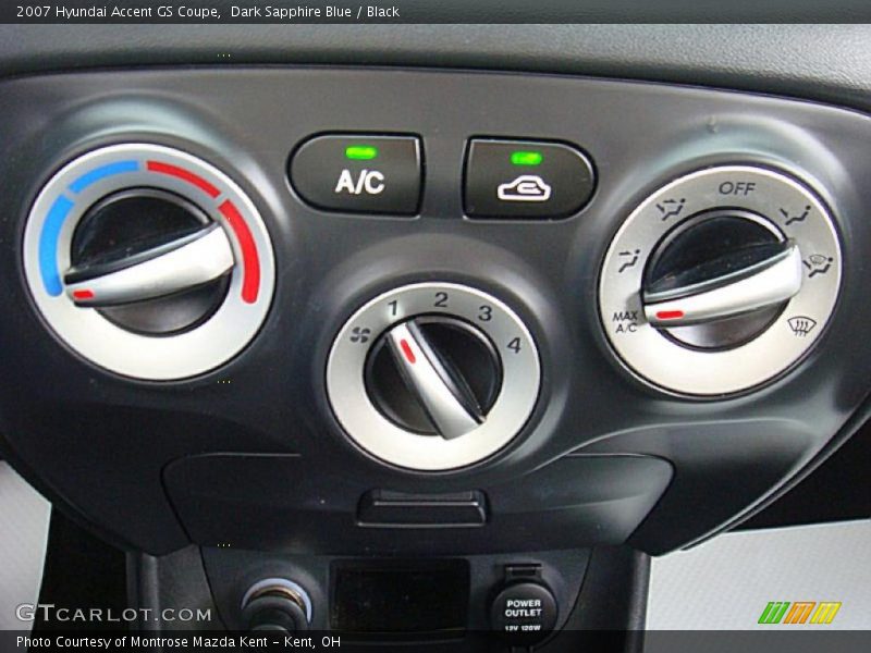 Dark Sapphire Blue / Black 2007 Hyundai Accent GS Coupe