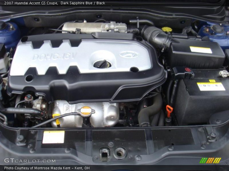 Dark Sapphire Blue / Black 2007 Hyundai Accent GS Coupe
