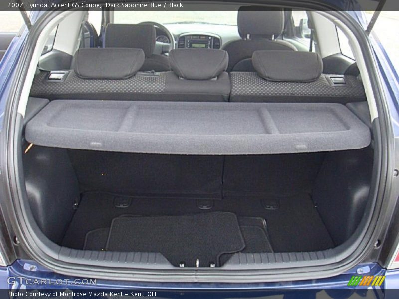 Dark Sapphire Blue / Black 2007 Hyundai Accent GS Coupe