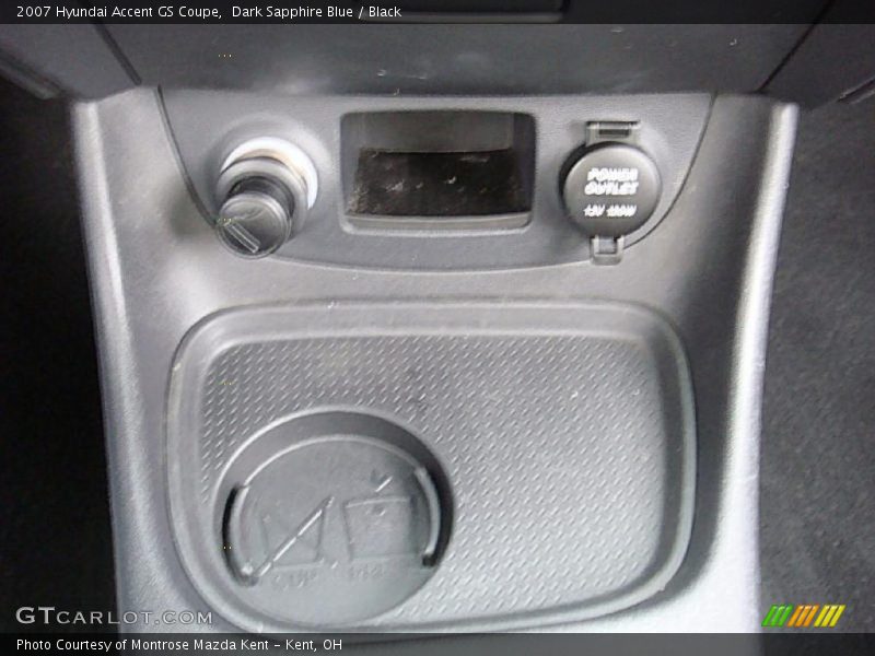 Dark Sapphire Blue / Black 2007 Hyundai Accent GS Coupe