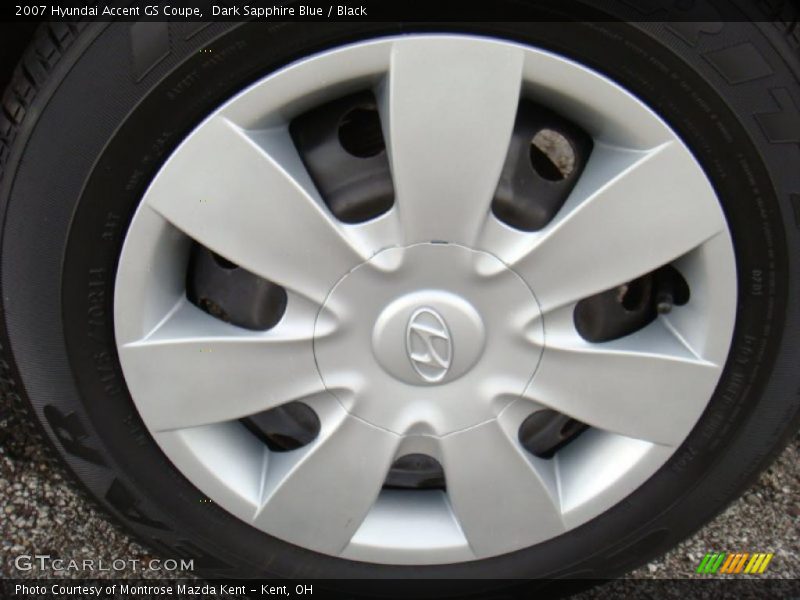 Dark Sapphire Blue / Black 2007 Hyundai Accent GS Coupe