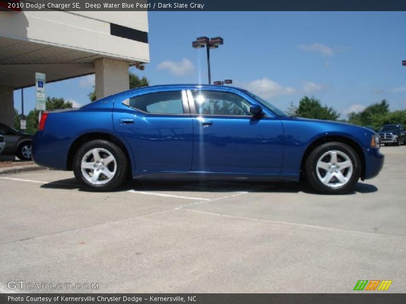 Deep Water Blue Pearl / Dark Slate Gray 2010 Dodge Charger SE