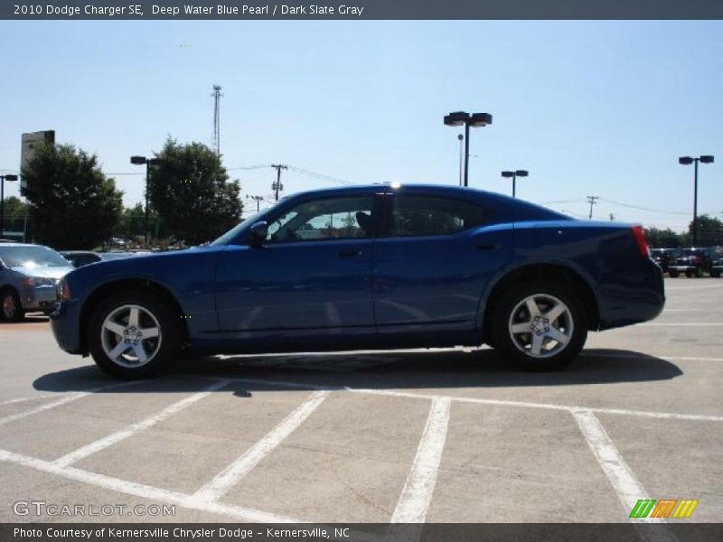 Deep Water Blue Pearl / Dark Slate Gray 2010 Dodge Charger SE