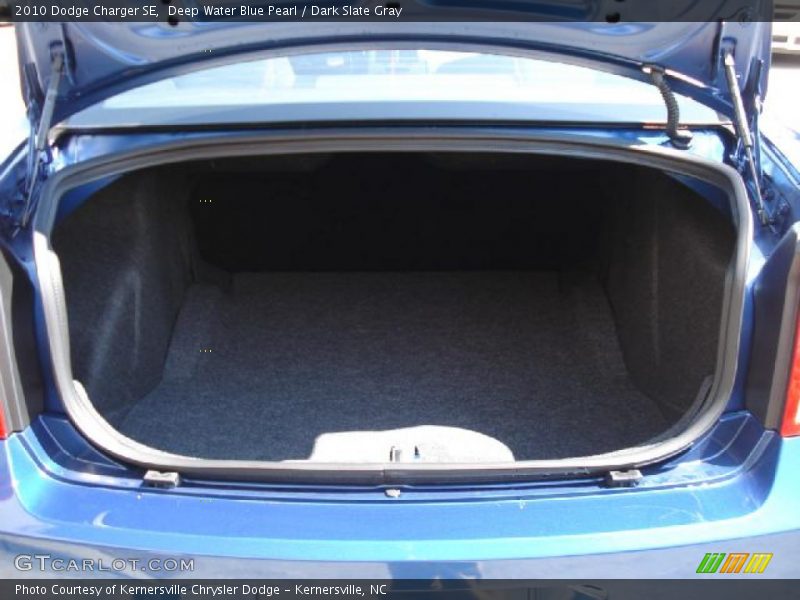 Deep Water Blue Pearl / Dark Slate Gray 2010 Dodge Charger SE