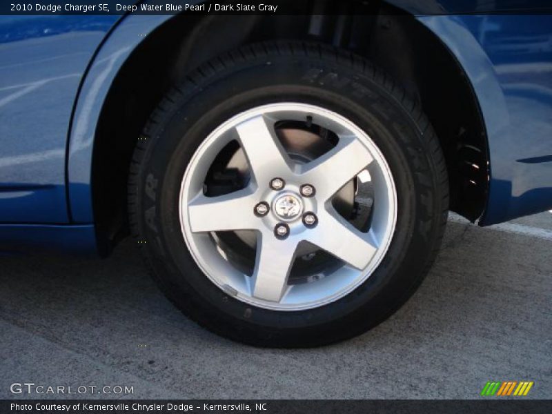 Deep Water Blue Pearl / Dark Slate Gray 2010 Dodge Charger SE