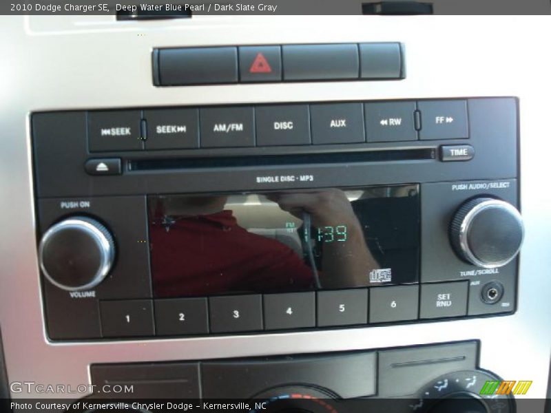 Deep Water Blue Pearl / Dark Slate Gray 2010 Dodge Charger SE