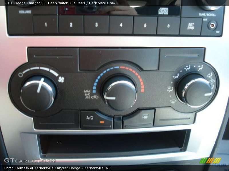 Deep Water Blue Pearl / Dark Slate Gray 2010 Dodge Charger SE